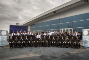 Asia Pacific Submarine Conference 2016 (APSC) official group photograph at the Western Australian Maritime Museum (WAMM) in Fremantle. *** Local Caption *** Asia Pacific Submarine Conference 2016 (APSC) is the 16th iteration of the Conference and is held at the Western Australian Maritime Museum (WAMM), Fremantle, Western Australia 1921 September 2016. APSC is a regional submarine engagement activity with a primary focus on cooperation in support of submarine escape and rescue that was established by the United States Navy, through Commander, Submarine Force, U.S. Pacific Fleet (COMSUBPAC), in 2001 in the wake of the 2000 Kursk disaster. APSC is an UNCLAS annual forum and is hosted annually on a rotational basis by select submarine capable nations in the Asia-Pacific region with previous host nations including the United States, Japan, Republic of Korea, Malaysia, Singapore and Australia. Australia last hosted APSC in 2004 also in Fremantle, W.A. APSC is chaired by Director General Submarines Commodore Peter Scott CSC, RAN. The conference will be formally opened by Head Navy Capability Rear Admiral Jonathon Mead AM, RAN.