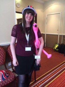 emily-with-flamingo